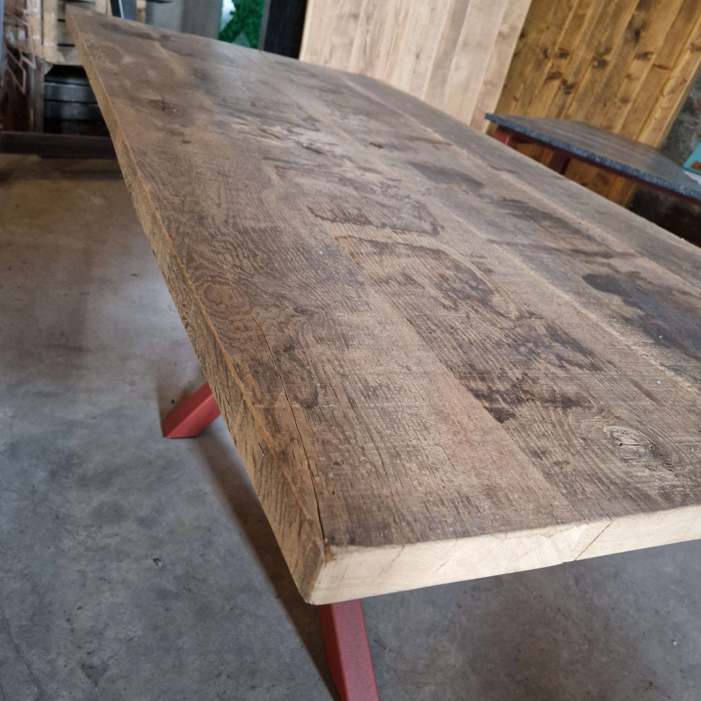 Tisch "alte Eiche gehobelt"