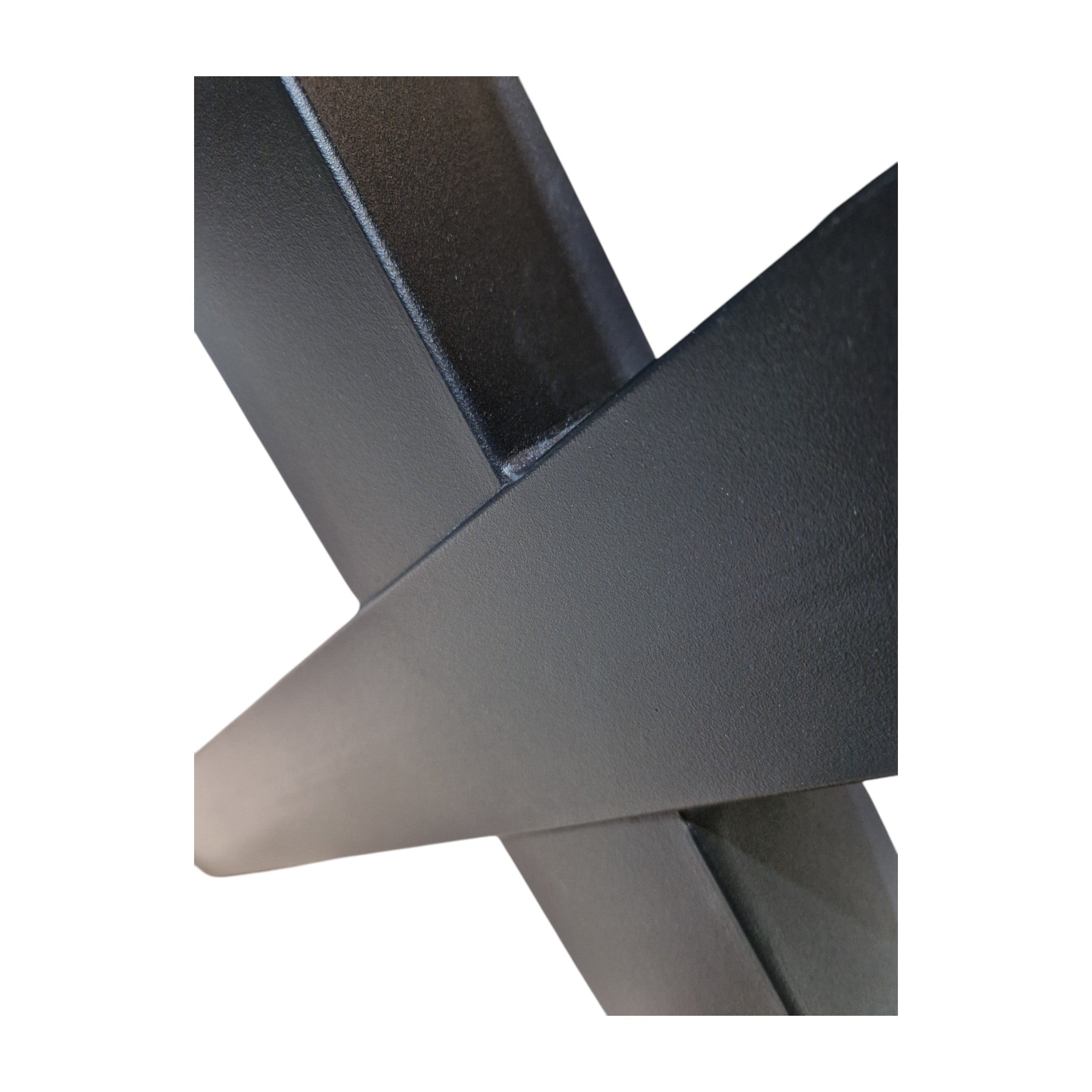 X Tischbein Tischgestell schwarz detail