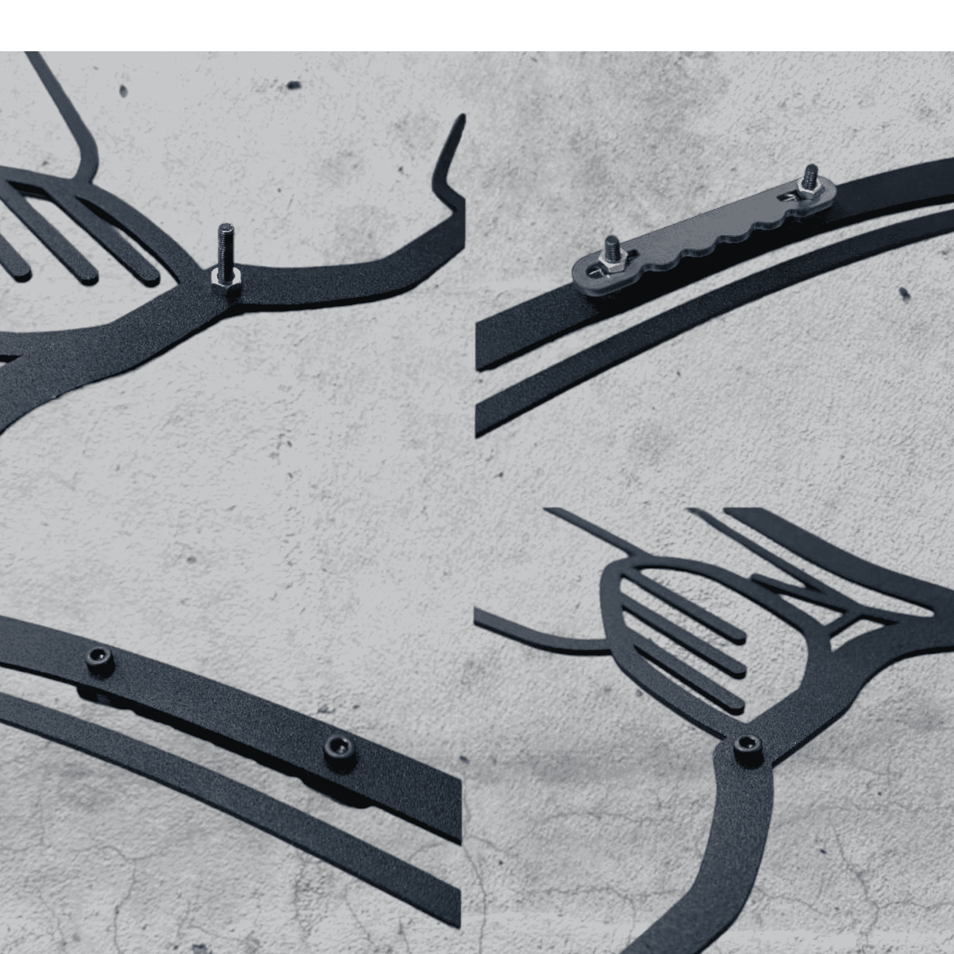 Porsche GT3 RS Wandbild - Detaillierte Metallsilhouette