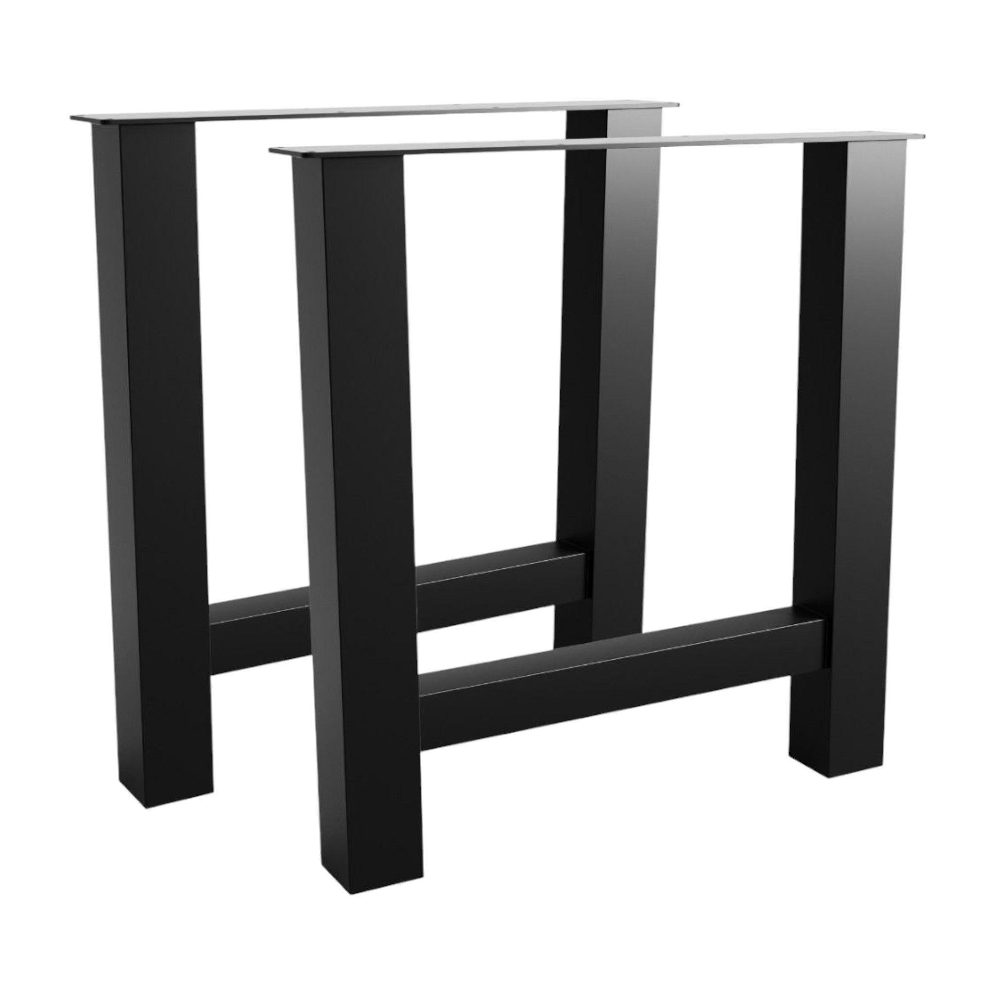 H-Tischbeine 80x80mm - Premium Design | Pulverbeschichtet
