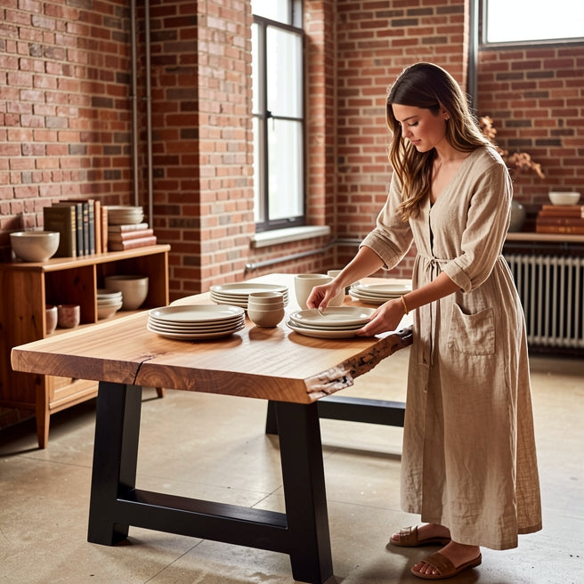 A-Tischbeine 80x80mm - Modernes Design | Tischbeine aus Stahl