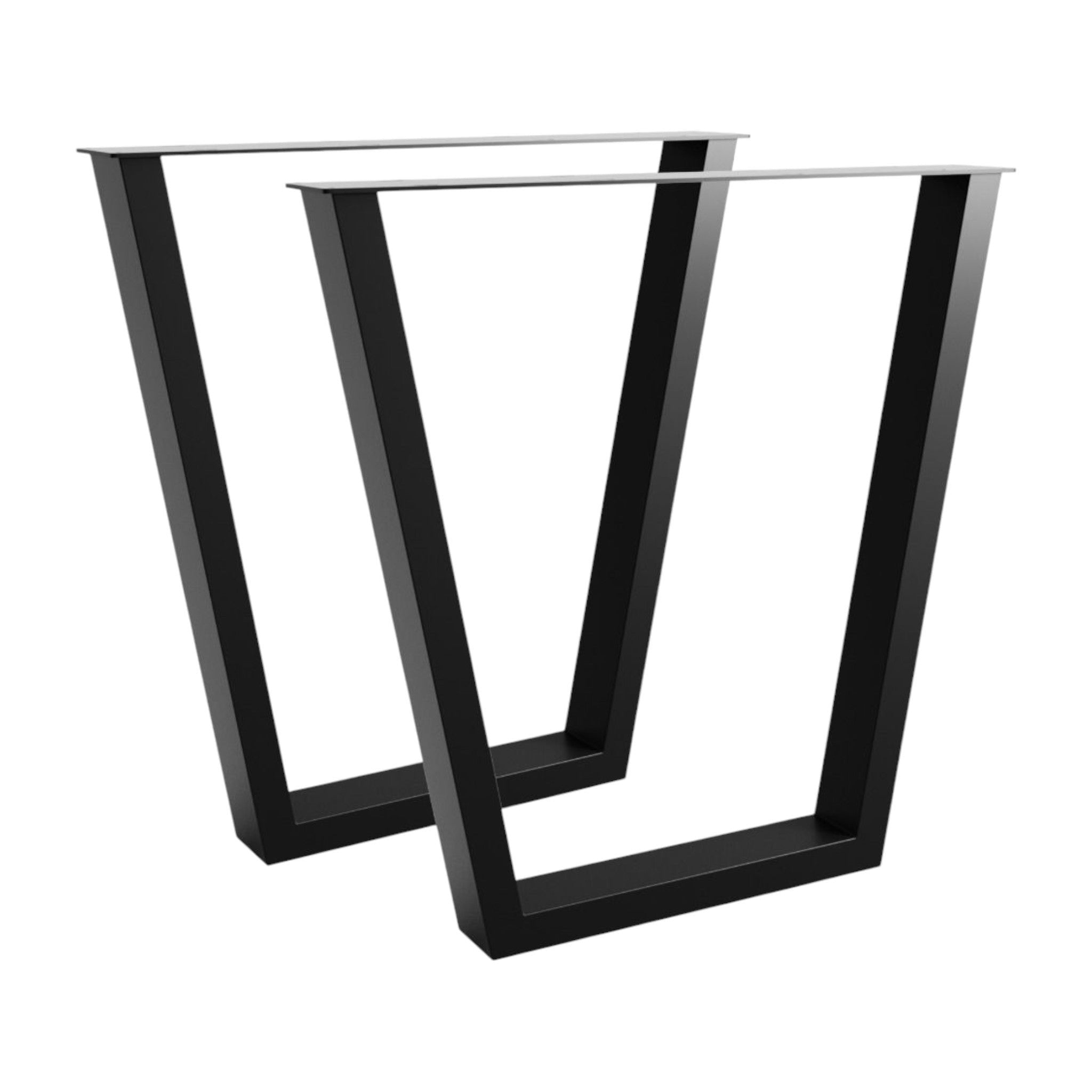 Trapez-Tischbeine 80x40mm - Elegantes Design | 2er-Set