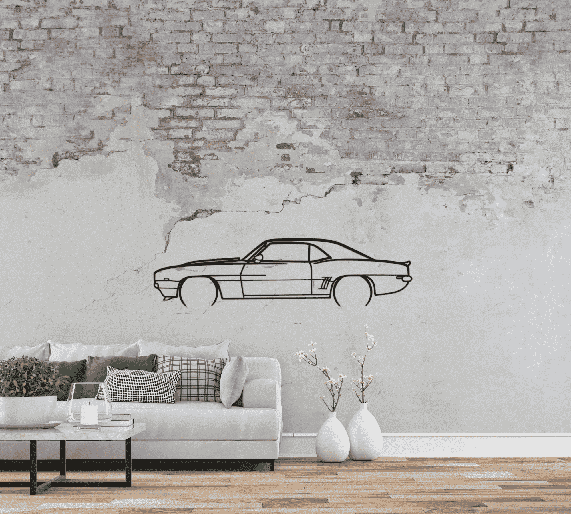 Chevrolet Camaro 1969 - Premium Metall Wandbild