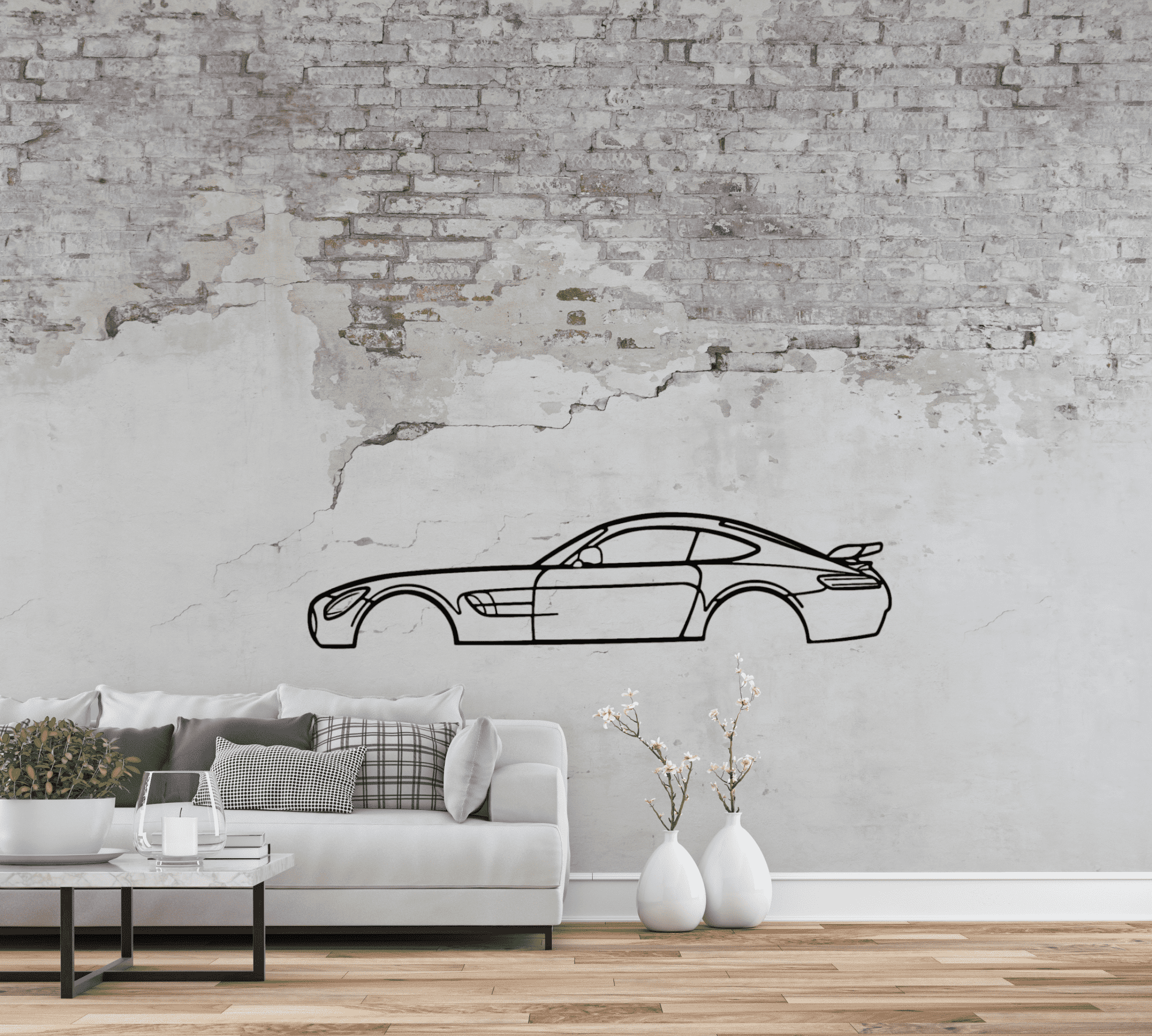 Mercedes-AMG GTR - Premium Metall Wandbild