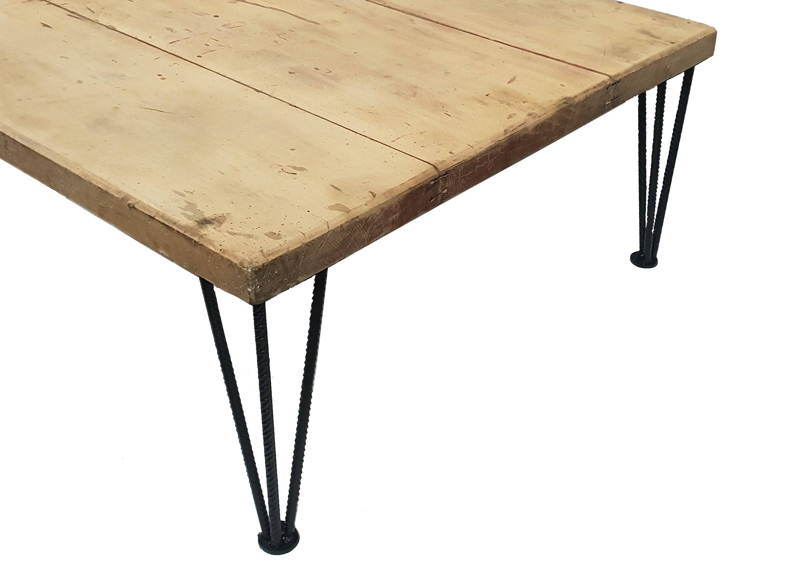 Hairpin Legs Industrial Geriffelte Tischbeine aus Stahl